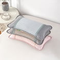 thumbnail image 3 of Nvzi 2 piezas de almohada de frijol con sensación de frío de verano. Dígale adiós a la tecnología de sensación fresca y bochornosa, funda de almohada, 13,78 x 21,65 pulgadas (azul), 3 of 5
