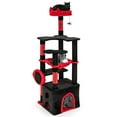 thumbnail image 1 of Costway 52" Gothic Cat Tree with Plush Perch & Condo Hammock& Hanging Spider Toy, 1 of 10