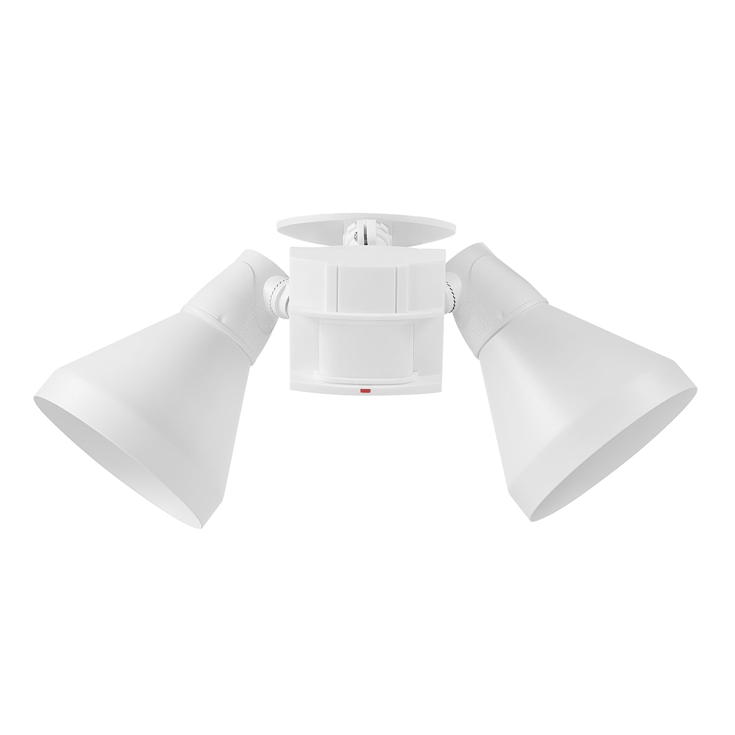 Globe Electric 240 W Twin Head White Motion Sensor Security Flood Light