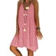 thumbnail image 3 of Vestido de mujer con cuello en V, ropa de verano de encaje, vestido sin mangas sexy de talla grande, rosa, XXL Methold AP002065-13, 3 of 6