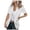 White, variant on Casual Blazers fpr Women Short Sleeve Lapel Open Front Jackets with Pockets Solid Color Work Office Suit Jacket Button Fashion Minimalist Design Clothes for Daily & Work Beige L