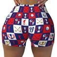 thumbnail image 2 of Honeii golf Print Women's Workout Shorts, Gym Shorts for Active Wear, Sports Shorts,Women's Running Shorts,Quick Dry Athletic Shorts-Small, 2 of 8