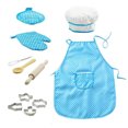 thumbnail image 1 of CAROOTU 11pcs Children's Cooking Set Pretend Play Gift Toy Chef Set Children's Aprons, 1 of 6