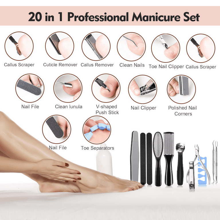 Home Essentials Manicure Pedicure Foot Scrubber File - Blue