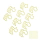 thumbnail image 5 of 100 Uds Clips de papel forma de pato amarillo ligero portátil proceso de galvanoplastia clip de Metal Clips de oficina, 5 of 9