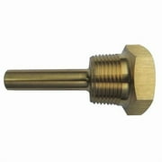 Manufacturer Varies Bimetal Thermowell,Brass,1/2 NPSM 24C469