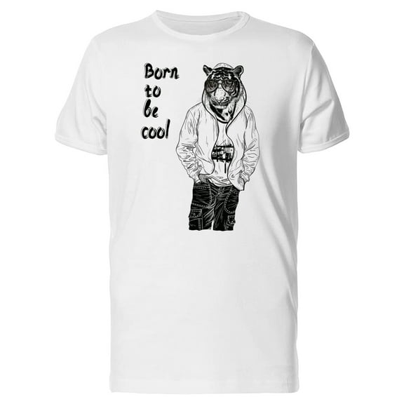 Born To Be Cool Tiger Tee Men's -Image by Shutterstock