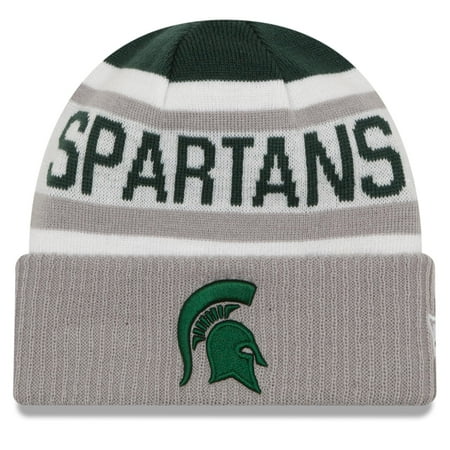 Michigan State Spartans New Era Biggest Fan 2.0 Cuffed Knit Hat - Green - OSFA