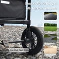 thumbnail image 2 of LINLUX 4-in-1 Stroller Wagon for 4 Kids, 200 Lbs Capacity, All-Terrain Wheels, Black & Gray, 2 of 10