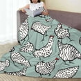 thumbnail image 6 of Pofeuu Hand Drawn Chickens Print Ultra-Soft Micro Fleece Blanket,for Bed Or Sofa,All Season Throw Blankets Flannel Blanket-50"x40", 6 of 7