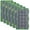 Green, variant on 6 Pack Fishing Tackle Boxes Waterproof 3600 and 3700 Tackle Trays with Removable Dividers Plastic Storage Organizer Bait Vault Camouflage Box for Freshwater Saltwater (Blue,3600)