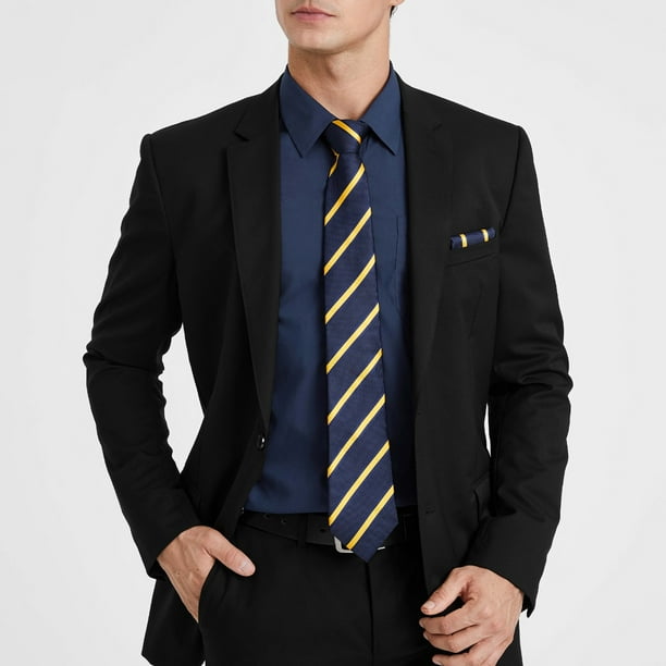 navy blue dress shirt with black tie What tie works best with a dark blue dress shirt in your opinions? :  r/malefashionadvice