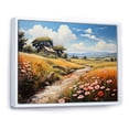 thumbnail image 2 of Designart "Farm Fauvist landscapes I" Farm Floater Framed Wall Art Print, 2 of 7