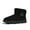 Black, variant on BERANMEY Winter Boots for Women Comfortable Slip On Faux Fur Suede Warm Snow Ankle Boots Outdoor Shoes