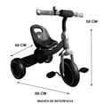 thumbnail image 4 of Triciclo con Luz Angelin Baby  Sport Gris, 4 of 4