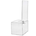thumbnail image 2 of MCB - Medium Acrylic Donation Box - Ballot Box - Ticket Box - Vote Box - Suggestion Box - Comments Box - Locking with 2 Keys - Large Display Area, 2 of 2
