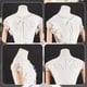thumbnail image 3 of Cuello de encaje blanco, escote de encaje bordado, blusa floral desmontable, cuello falso con ribete decorativo., 3 of 6