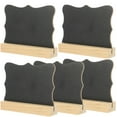 thumbnail image 3 of WRISTBIQUE Tabletop Mini Chalkboard Signs Wood 5Pcs 3.9x3.1x0.9In, 3 of 8