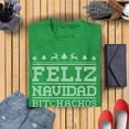 thumbnail image 2 of Veracco Feliz Navidad Bitchachos Christmas T-Shirt for Women Xmas Gifts Costumes (Irish Green), 2 of 2