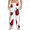White, variant on Fly Flying Ladybug Print Pajama Pants for Men,Men’s Pajama Bottoms,Mens PJ Pants with Pockets & Button Fly-Large