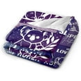 thumbnail image 4 of Koala Blanket for Women Men, Cute Koala Themed Design Printed Purple Throw Blankets for Teens Adults Lap, Chair Sofa, Warm Soft Cozy Blanket, 50"x 60", 4 of 6