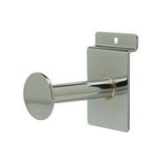 NAHANCO #SWFRC 3" Chrome Single Garment Hook Outrigger for Slatwall