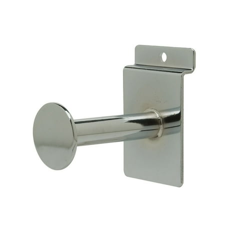 NAHANCO #SWFRC 3" Chrome Single Garment Hook Outrigger for Slatwall