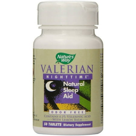 Nature's Way Valerian Nighttime Tablets, 50 CT