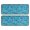 Excavator and Question Mark Blue Pattern, variant on Excavator and Crane Blue Pattern Anti Fatigue Kitchen Rugs Set Of 2, Non Slip Washable Decorative Floor Mats for Sink Laundry and Home Use, 17"x47"