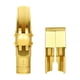 thumbnail image 1 of Boquilla de latón para saxofón alto con tapa y cierre de saxofón, práctica, resistente al desgarro, portátil para amantes de la música y principiantes 5C, 1 of 10