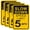 SL5-4pcs, variant on Slow Down Speed Limit 5MPH Sign (4 Pack),12" x 16" Rust Free Aluminum,Easy Mounting Outdoor Use,Waterproof and Durable Ink