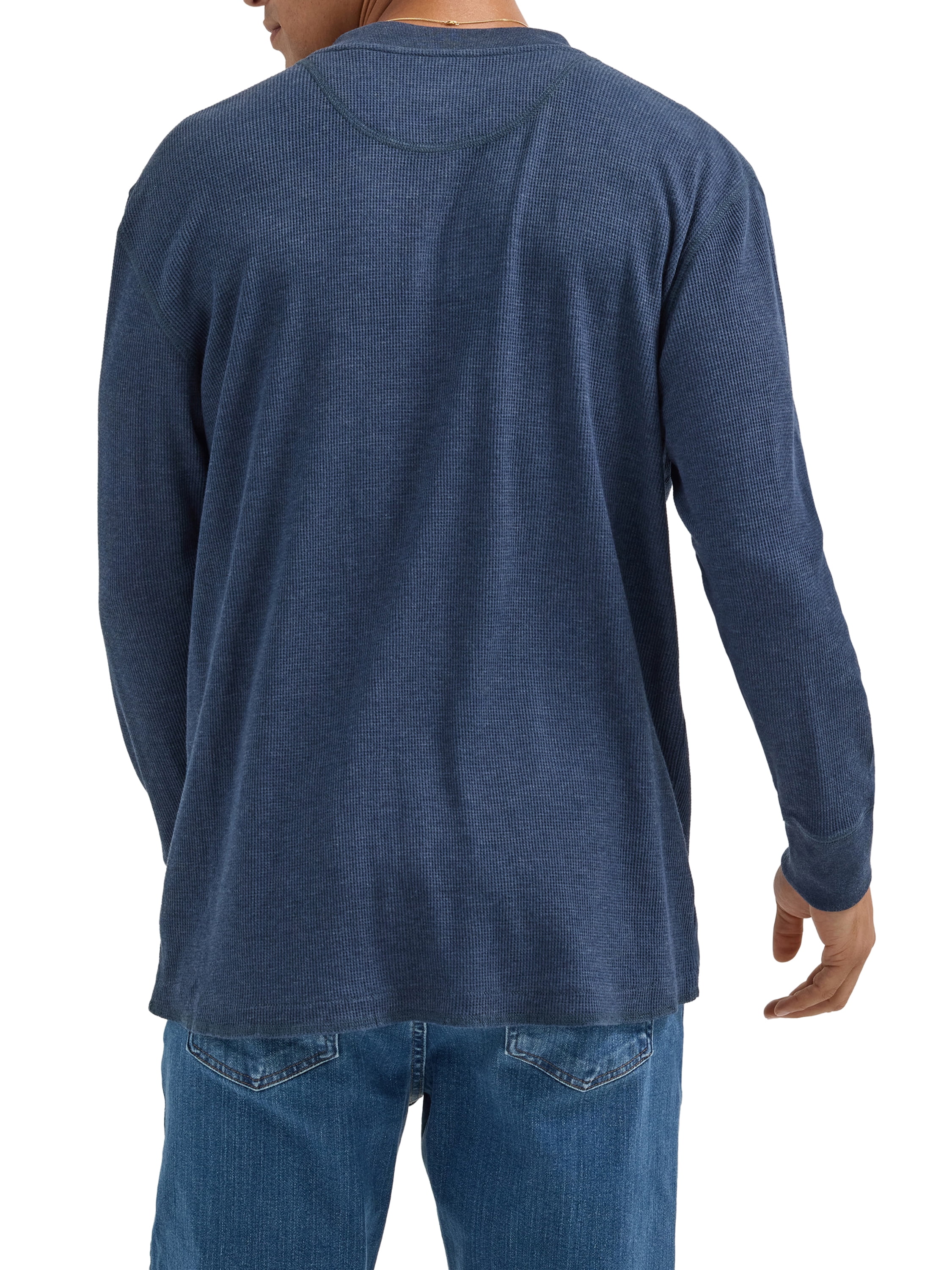 Wrangler® Men's Long Sleeve Henley Shirt, Sizes S-3XL