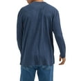 thumbnail image 2 of Wrangler® Men's Long Sleeve Henley Shirt, Sizes S-3XL, 2 of 3