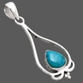 thumbnail image 2 of Natural Peruvian Opalina 925 Sterling Silver Pendant Jewelry P-1633 SDP154700, 2 of 5