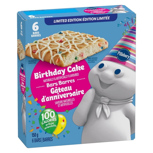 Pillsbury Softbake Birthday Cake Bars