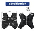 thumbnail image 4 of Chaleco pesado Zikopomi para hombre y mujer 3,6 kg/5,4 kg/7,2 kg/9 kg, 4 of 8