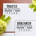 thumbnail image 2 of Custom Rubber Stamp Envelop Address Label Self Inking Personalized Business Return Address Stamp Gift, 2 of 2