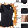 thumbnail image 5 of Sinhoon Men's Slimming Neoprene Vest Hot Sweat Shirt Body Shaper Waist Trainer Shapewear, 5 of 6