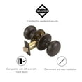 thumbnail image 5 of Design House Cambridge Passage Hall and Closet Door Knob, Oil Rubbed Bronze, 5 of 16