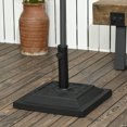 thumbnail image 2 of Outsunny Base de Parasol de Patio Robuste 26 lb Support de Parasol en Résine Noir, 2 of 10