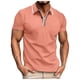 thumbnail image 5 of Camisa de hombre con cuello en V y botones a rayas: prenda versátil informal y de negocios, diseño con costuras de poliéster, para llevar en todas las estaciones al aire libre, 5 of 6