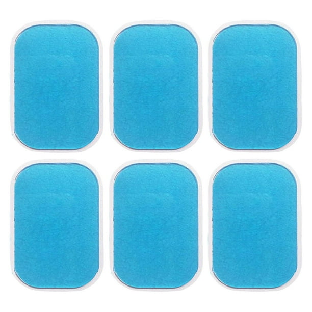6 almohadillas de gel para estimulador abdominal Ab Trainer, láminas de gel de repuesto, almohadillas de gel para todos los cinturones abdominales, tonificador muscular