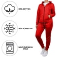 thumbnail image 4 of Women's 2-Piece Fleece-Lined Full Zip Hoodie & Jogger Set, 4 of 5