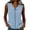 A Blue, variant on Running Vest Shirts for Women Camisas Para Hombres Women's Solid-Color Casual Sleeveless V-Neck Open-Front Blouse Army Green M