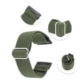 thumbnail image 3 of Correas de reloj de bucle deportivo de nylon con liberación rápida para hombres y mujeres, ancho de banda de 23 mm, verde, 3 of 6