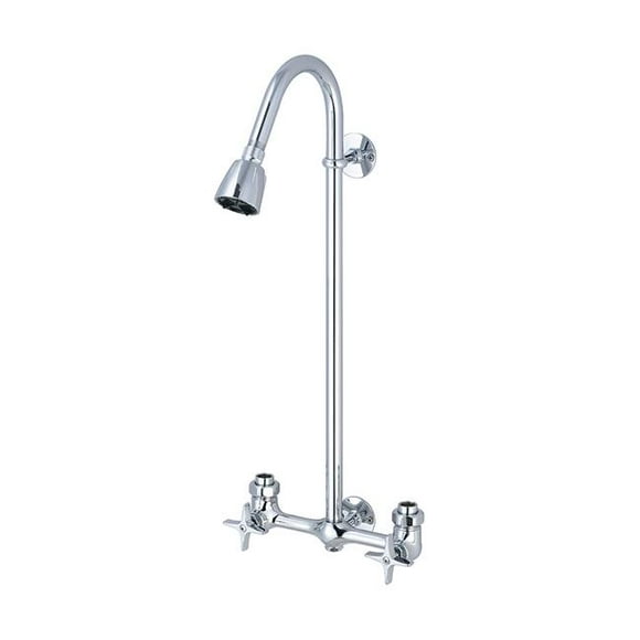 Central Brass 1380 Two Handle Exposed Shower Set - Polished Chrome