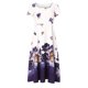 thumbnail image 1 of ICHUANYI Clearance Women's Short Sleeve Round Neck Casual Fashion Party Daily Elegant Printing Dress(Blue, XXL) ICHUANYI WER2023081509139, 1 of 5
