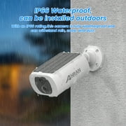 ANRAN 2K/4MP Solar Security Camera with Base Station, Expandable Local Storage, No Monthly Fee, 360° View Wireless Outdoor Camera, Waterproof PIR Detection, Home Surveillance System Camera