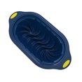 thumbnail image 2 of YujiCraft Silicone Bread Loaf Pan with Fluted Design and Hard Frame, Two-Tone Baking for Cake, Durable and Non-Stick,Blue, 2 of 7