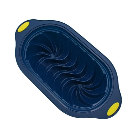 

Silicone Bread Loaf Pan With Fluted Design Food Grade Non-Stick Silicone Baking Mold For Cake Metal Reinforced Frame Secure